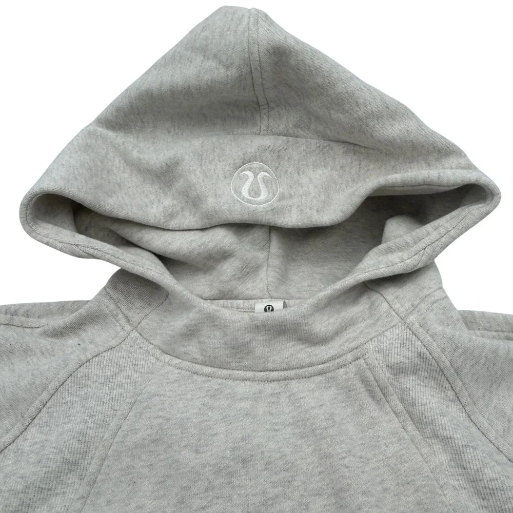 Lululemon Scuba Oversized Hoodie Heathered Core Ultra Light Grey M/L LW3IUJS